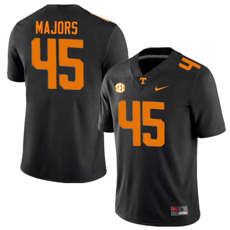 Johnny Majors Tennessee Jersey,Tennessee Volunteers #45 Johnny Majors College Jersey,Uniforms-Black